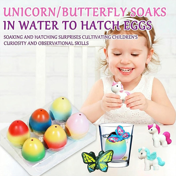 Magic Hatching Egg Toy - 6 Pack Growing Dinosaur Eggs