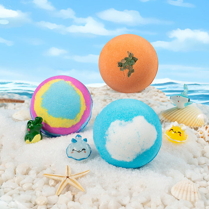 🛁 60 % RABATT |🌊 Badebomber med havtema | 60 g * 12 stk, skummende badetid &amp;  Morsom gaveidé ✨