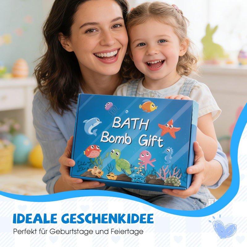 🛁 60 % RABATT |🌊 Badebomber med havtema | 60 g * 12 stk, skummende badetid &amp;  Morsom gaveidé ✨