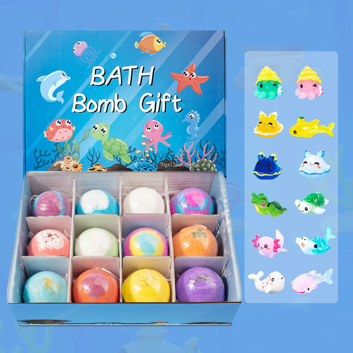 🛁 60 % RABATT |🌊 Badebomber med havtema | 60 g * 12 stk, skummende badetid &amp;  Morsom gaveidé ✨