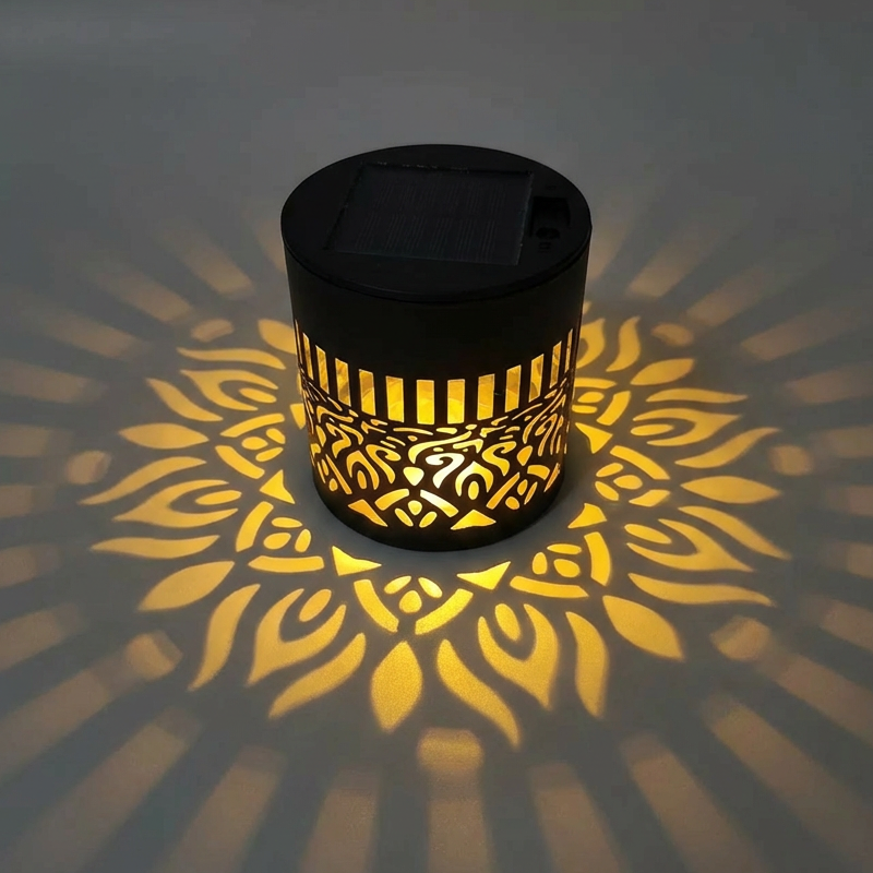🌀 Solar Mandala Light – Stunning Pattern Projection, 2-in-1 Floor &amp; Wall Design &amp; IP65 Waterproof Auto On/Off 🌿
