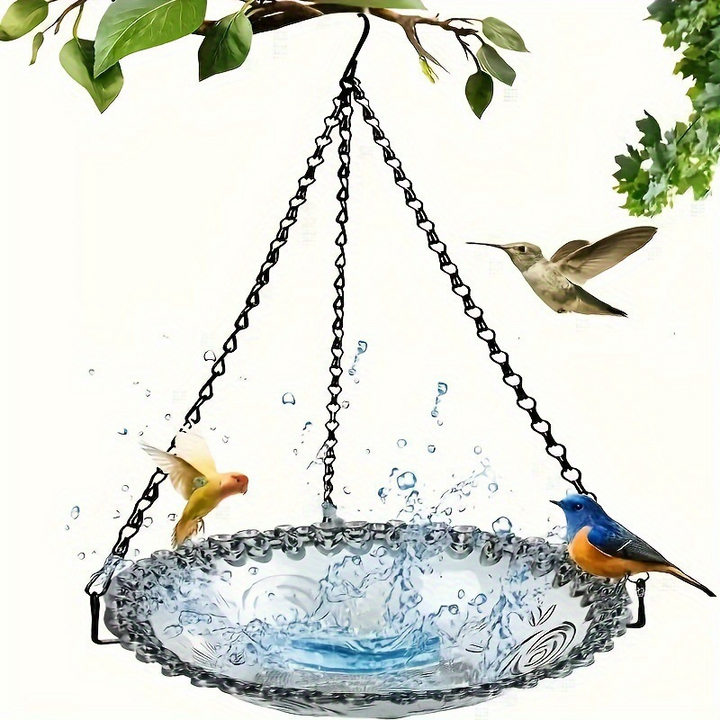 🥳2026 HOT SALE🥳💞50K+ SOLD!🐦🌧️ 50% OFF! Vintage-Style Bird Feeder with Bath – Hangs anywhere, easy to fill. Attracts robins &amp; blue tits. Perfect for nature lovers. 🏡✨