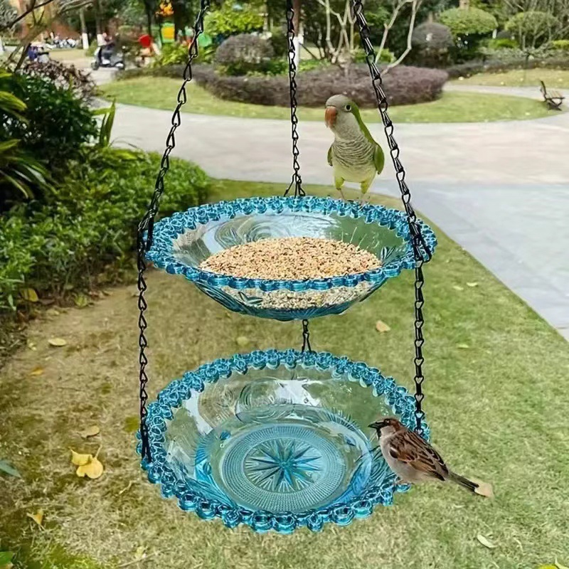 🥳2026 HOT SALE🥳💞50K+ SOLD!🐦🌧️ 50% OFF! Vintage-Style Bird Feeder with Bath – Hangs anywhere, easy to fill. Attracts robins &amp; blue tits. Perfect for nature lovers. 🏡✨