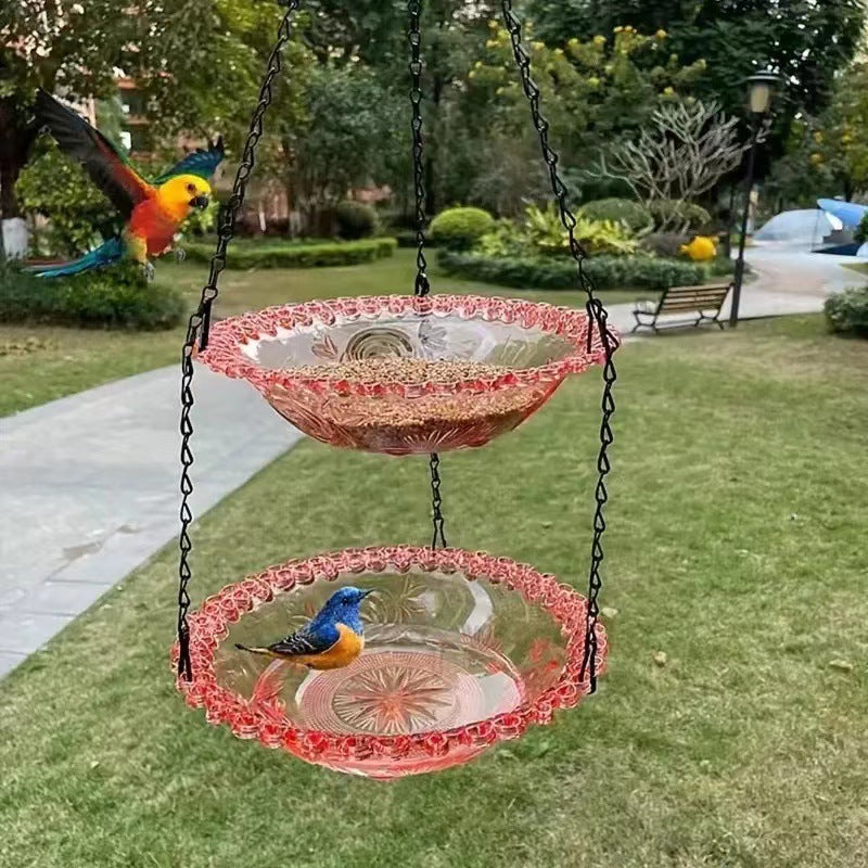 🥳2026 HOT SALE🥳💞50K+ SOLD!🐦🌧️ 50% OFF! Vintage-Style Bird Feeder with Bath – Hangs anywhere, easy to fill. Attracts robins &amp; blue tits. Perfect for nature lovers. 🏡✨