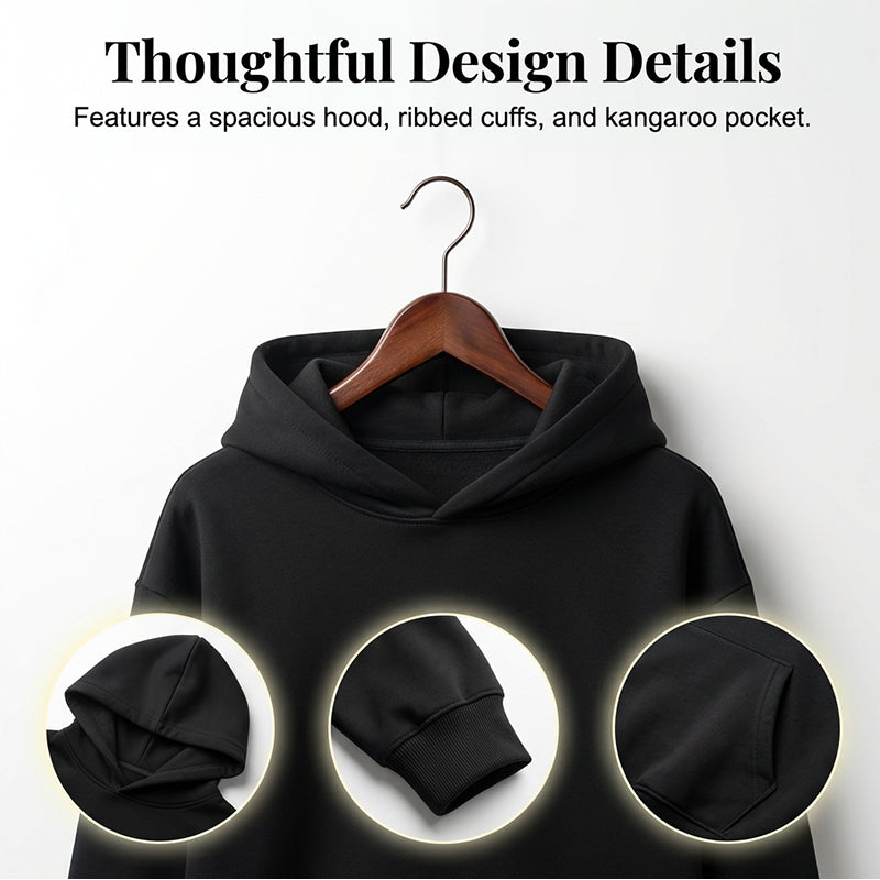 Sweat à capuche oversize pour femme avec dos en maille unique