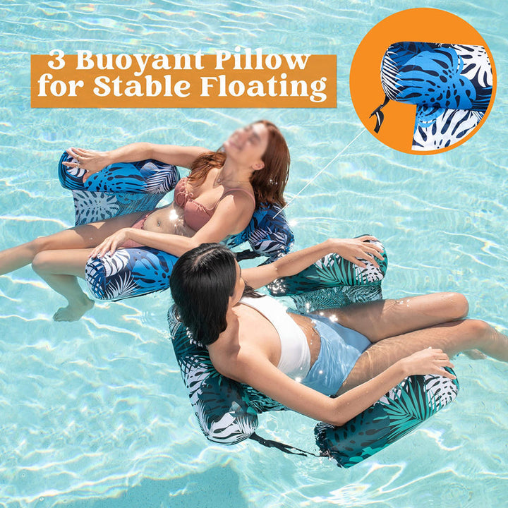 🏖️💺 Inflatable Floating Chair – Comfortable, Stable &amp; Perfect for Relaxing on the Water 🏊🌊