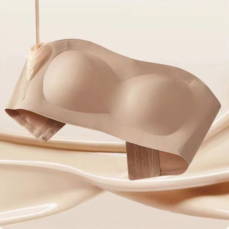 👙Naisten olkaimettomat rintaliivit Push Up Bandeau -rintaliivit Liukumattomat Langattomat Tukevat Pehmustetut Rintaliivit Saumattomat Mukavat Tuubihyytelöriivit