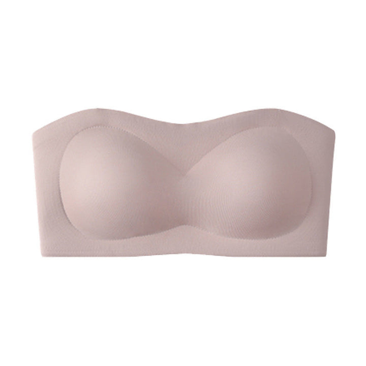 👙Naisten olkaimettomat rintaliivit Push Up Bandeau -rintaliivit Liukumattomat Langattomat Tukevat Pehmustetut Rintaliivit Saumattomat Mukavat Tuubihyytelöriivit