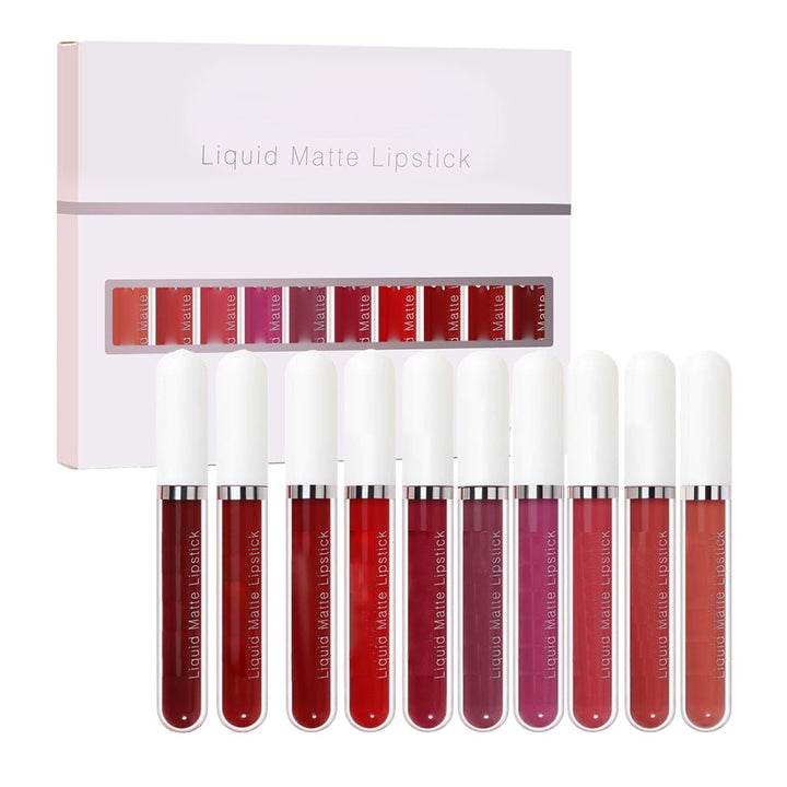 💝10 stuks matte, waterdichte, langdurige lipgloss