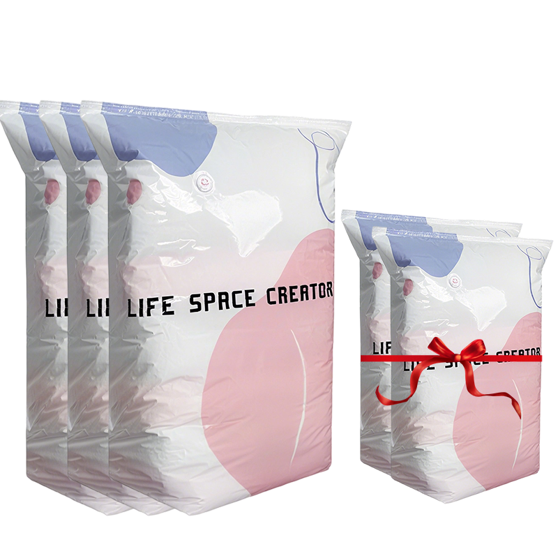 🧳No‑Pump Vacuum Storage Bags – Press &amp; seal, no pump needed. Saves 80% space, keeps clothes dry &amp; dust‑free. Perfect for bulky bedding &amp; off‑season gear. 🛏️🗄️
