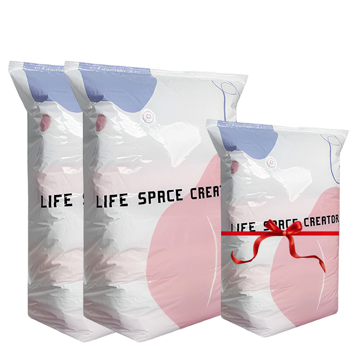 🧳No‑Pump Vacuum Storage Bags – Press &amp; seal, no pump needed. Saves 80% space, keeps clothes dry &amp; dust‑free. Perfect for bulky bedding &amp; off‑season gear. 🛏️🗄️
