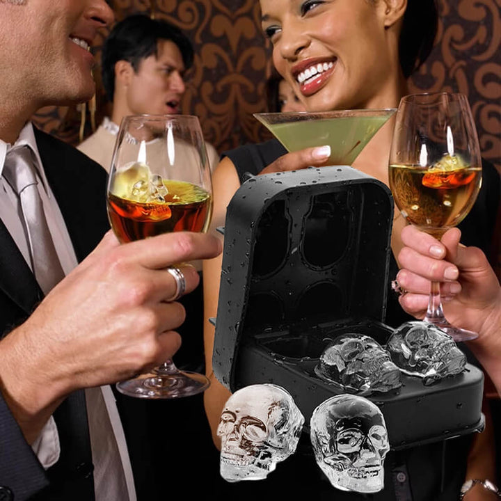 🥳2026 HETE UITVERKOOP💀🧊 50% korting! DIY siliconen ijsblokjesvorm in de vorm van een schedel – Gigantische, langzaam smeltende schedel voor whisky en cocktails. &amp;  meer.✨