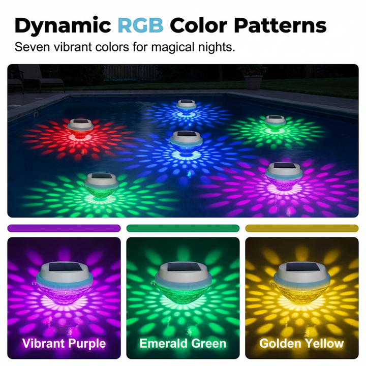 BUY 2 GET 1 FREE LED Solar Floating Pool Light