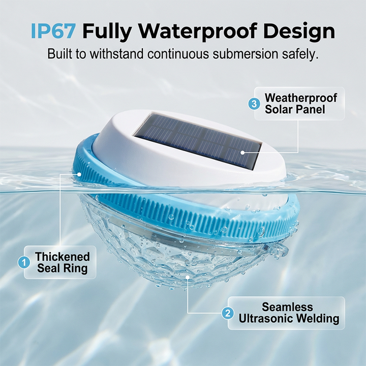 BUY 2 GET 1 FREE LED Solar Floating Pool Light