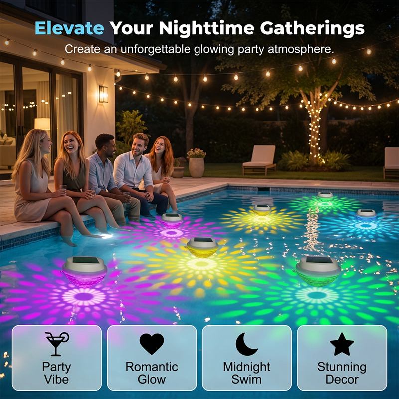 BUY 2 GET 1 FREE LED Solar Floating Pool Light