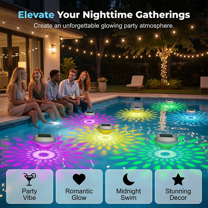 BUY 2 GET 1 FREE LED Solar Floating Pool Light