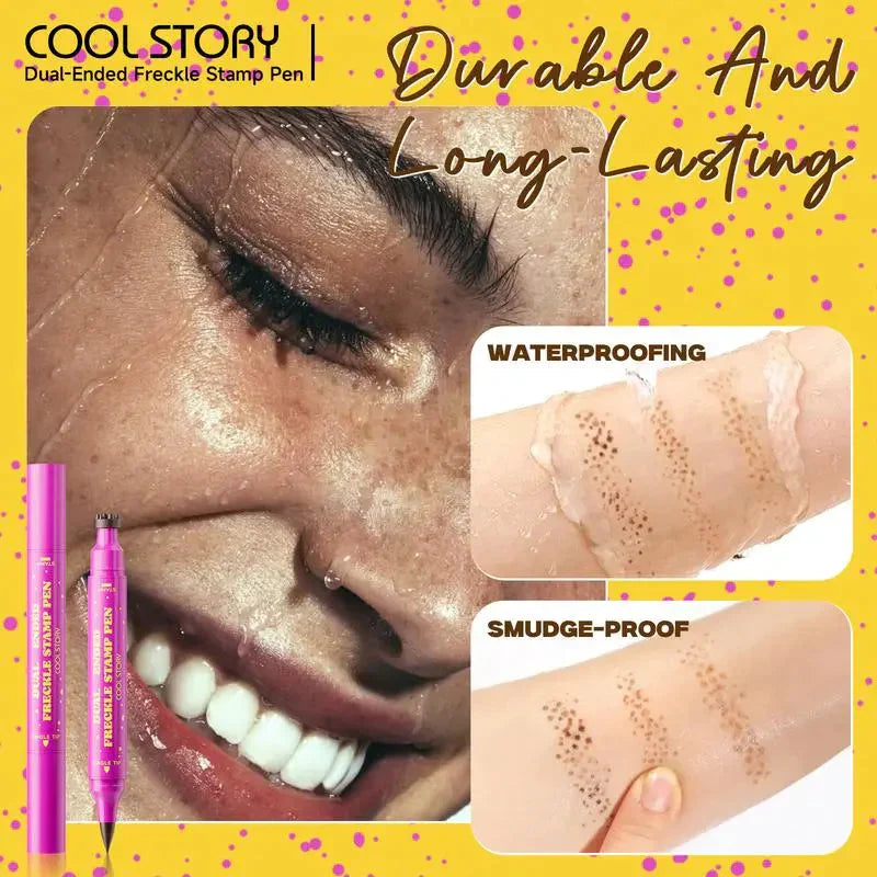 💗LAST DAY - BUY 1 GET 1 FREE💗Waterproof Freckles Pen: Faux Freckle Stamp and Fine Tip Eyeliner for Realistic, Long-Lasting Freckles and Effortless Makeup, Perfect for Daily Wear and Cosplay