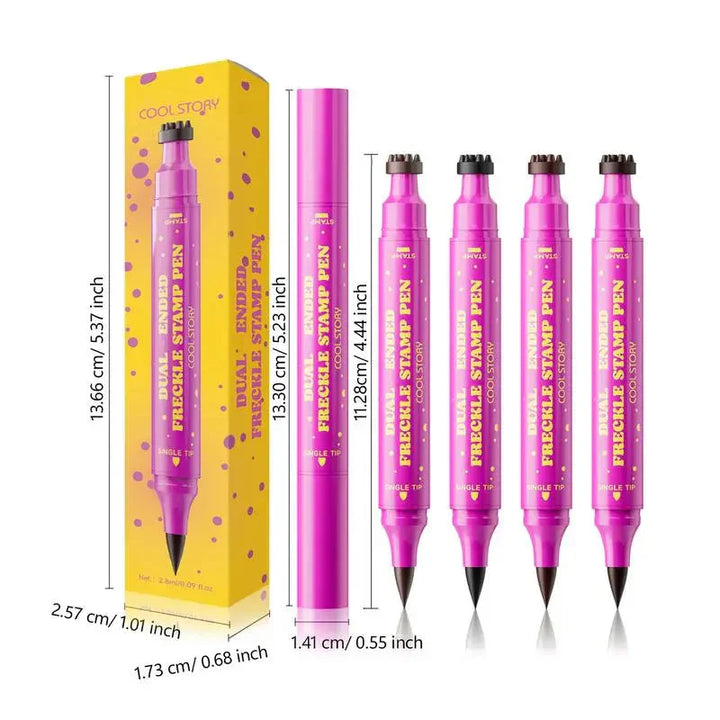 💗LAST DAY - BUY 1 GET 1 FREE💗Waterproof Freckles Pen: Faux Freckle Stamp and Fine Tip Eyeliner for Realistic, Long-Lasting Freckles and Effortless Makeup, Perfect for Daily Wear and Cosplay