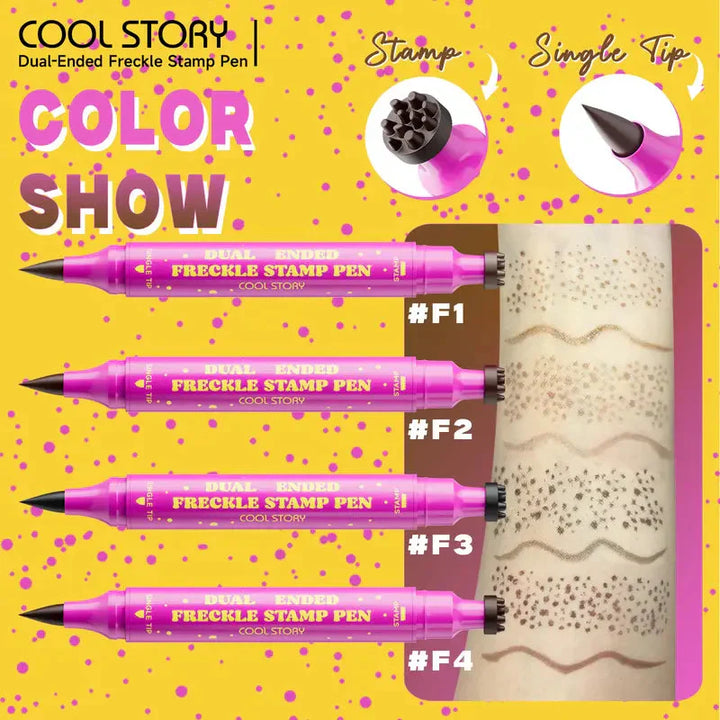 💗LAST DAY - BUY 1 GET 1 FREE💗Waterproof Freckles Pen: Faux Freckle Stamp and Fine Tip Eyeliner for Realistic, Long-Lasting Freckles and Effortless Makeup, Perfect for Daily Wear and Cosplay