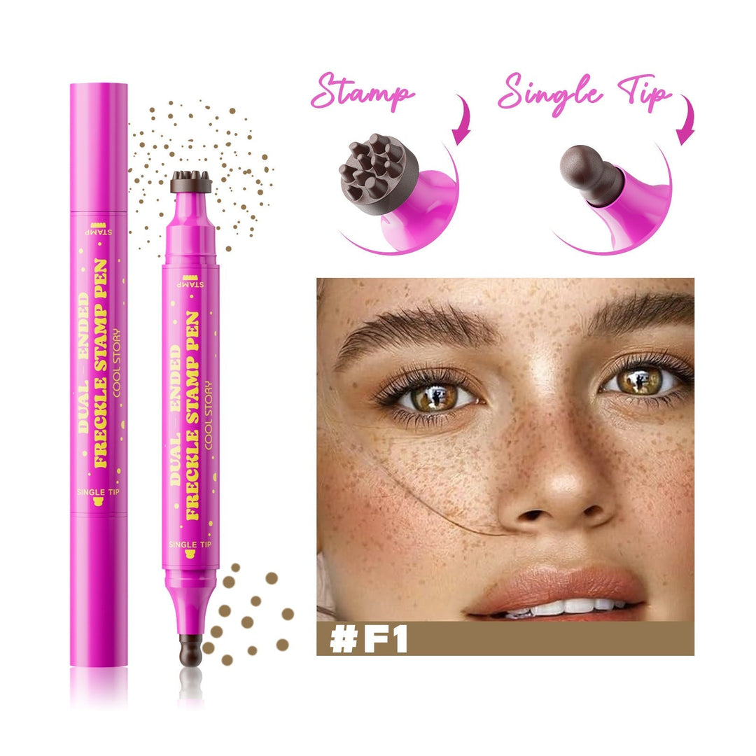 💗LAST DAY - BUY 1 GET 1 FREE💗Waterproof Freckles Pen: Faux Freckle Stamp and Fine Tip Eyeliner for Realistic, Long-Lasting Freckles and Effortless Makeup, Perfect for Daily Wear and Cosplay