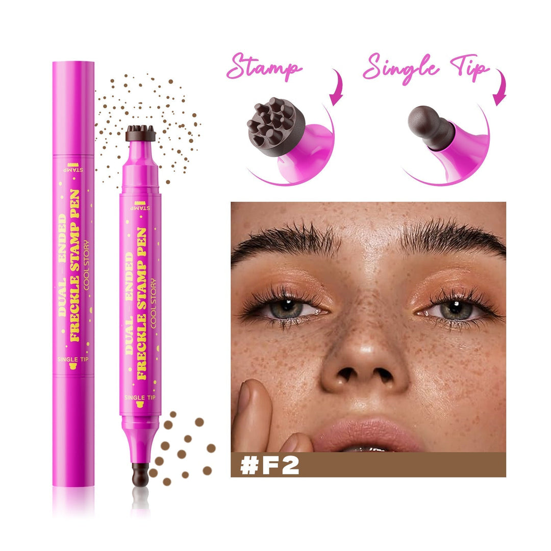 💗LAST DAY - BUY 1 GET 1 FREE💗Waterproof Freckles Pen: Faux Freckle Stamp and Fine Tip Eyeliner for Realistic, Long-Lasting Freckles and Effortless Makeup, Perfect for Daily Wear and Cosplay