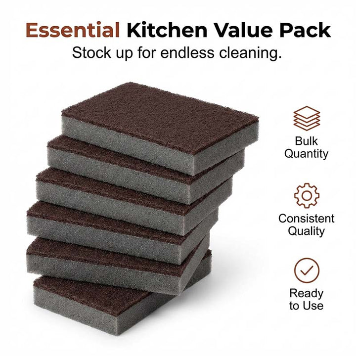 🥳2026 HOT SALE🥳💞50K+ SOLD!🧽🔥 50% OFF! Emery Sponge Scrubber – Removes burnt grease &amp; rust instantly. Flexible &amp; durable, ergonomic handle. A heavy-duty cleaning essential. 🍳✨