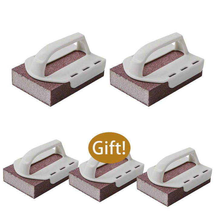 🥳2026 HOT SALE🥳💞50K+ SOLD!🧽🔥 50% OFF! Emery Sponge Scrubber – Removes burnt grease &amp; rust instantly. Flexible &amp; durable, ergonomic handle. A heavy-duty cleaning essential. 🍳✨
