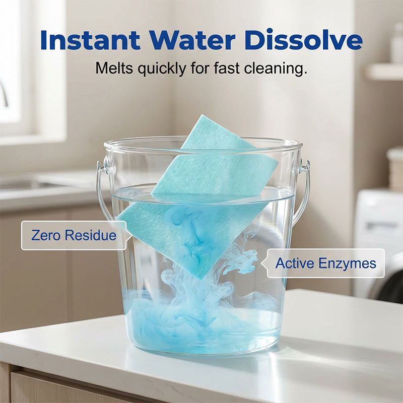 🥳2026 HOT SALE🥳💞50K+ SOLD!⏳✨ 50% OFF! Water‑Soluble Floor Sheets – Just drop in water, no measuring. Cleans &amp; shines all floors. Safe &amp; streak‑free. 120 sheets pack. Your daily helper. 🧹💧