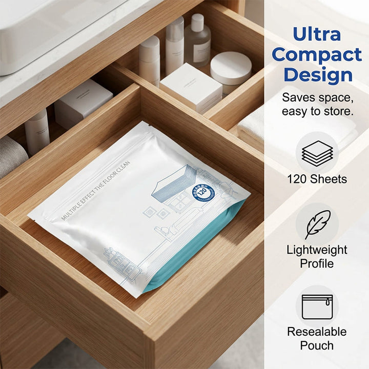 🥳2026 HOT SALE🥳💞50K+ SOLD!⏳✨ 50% OFF! Water‑Soluble Floor Sheets – Just drop in water, no measuring. Cleans &amp; shines all floors. Safe &amp; streak‑free. 120 sheets pack. Your daily helper. 🧹💧