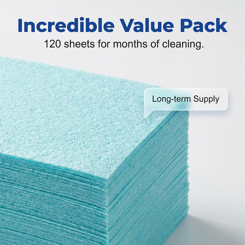 🥳2026 HOT SALE🥳💞50K+ SOLD!⏳✨ 50% OFF! Water‑Soluble Floor Sheets – Just drop in water, no measuring. Cleans &amp; shines all floors. Safe &amp; streak‑free. 120 sheets pack. Your daily helper. 🧹💧