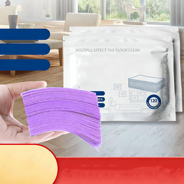 🥳2026 HOT SALE🥳💞50K+ SOLD!⏳✨ 50% OFF! Water‑Soluble Floor Sheets – Just drop in water, no measuring. Cleans &amp; shines all floors. Safe &amp; streak‑free. 120 sheets pack. Your daily helper. 🧹💧