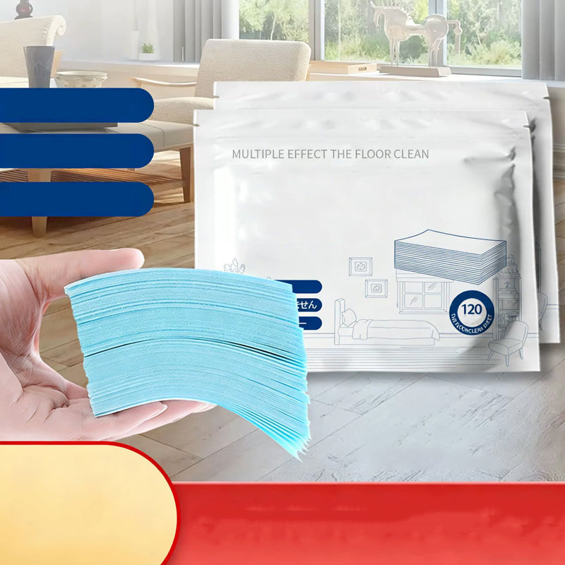 🥳2026 HOT SALE🥳💞50K+ SOLD!⏳✨ 50% OFF! Water‑Soluble Floor Sheets – Just drop in water, no measuring. Cleans &amp; shines all floors. Safe &amp; streak‑free. 120 sheets pack. Your daily helper. 🧹💧