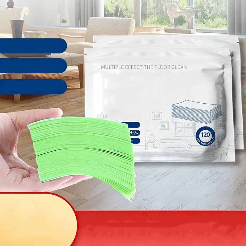 🥳2026 HOT SALE🥳💞50K+ SOLD!⏳✨ 50% OFF! Water‑Soluble Floor Sheets – Just drop in water, no measuring. Cleans &amp; shines all floors. Safe &amp; streak‑free. 120 sheets pack. Your daily helper. 🧹💧