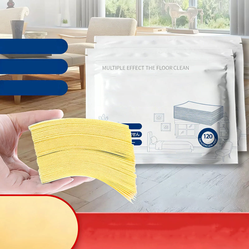🥳2026 HOT SALE🥳💞50K+ SOLD!⏳✨ 50% OFF! Water‑Soluble Floor Sheets – Just drop in water, no measuring. Cleans &amp; shines all floors. Safe &amp; streak‑free. 120 sheets pack. Your daily helper. 🧹💧