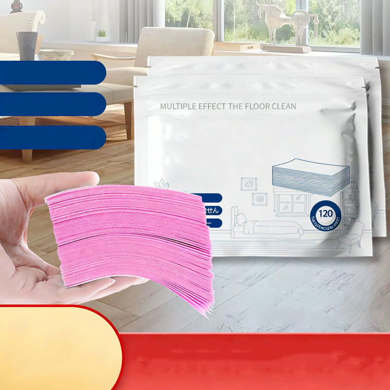 🥳2026 HOT SALE🥳💞50K+ SOLD!⏳✨ 50% OFF! Water‑Soluble Floor Sheets – Just drop in water, no measuring. Cleans &amp; shines all floors. Safe &amp; streak‑free. 120 sheets pack. Your daily helper. 🧹💧