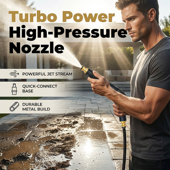 High-Pressure Direct Spray Water Nozzle - Wash at Home, Save Big!