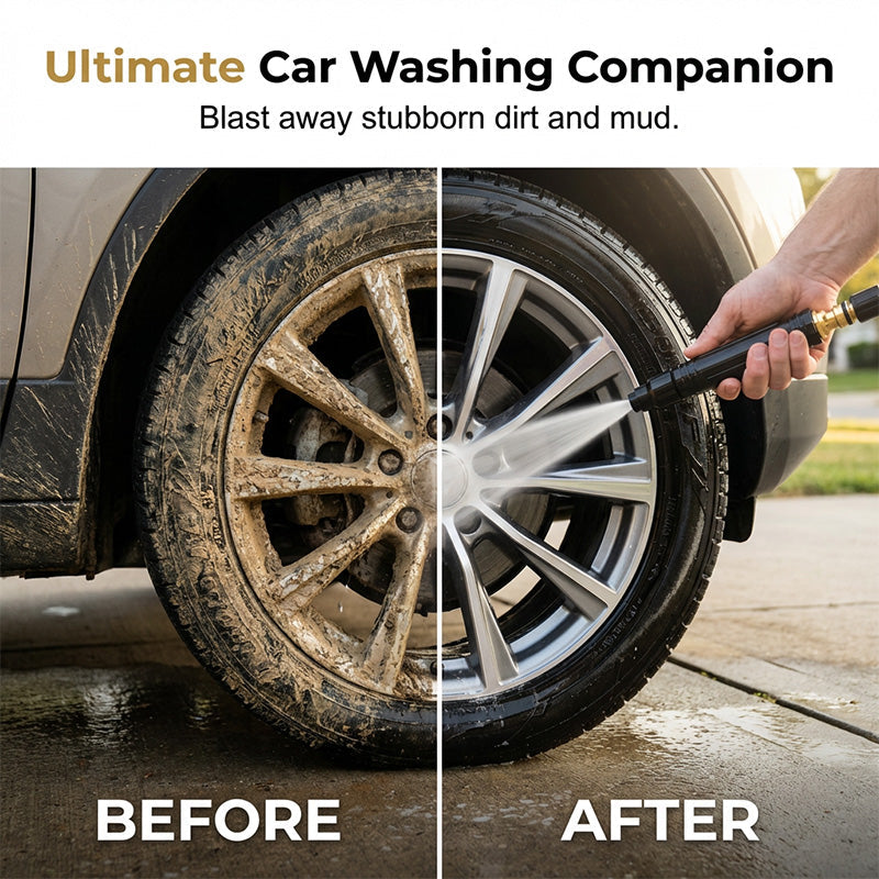 High-Pressure Direct Spray Water Nozzle - Wash at Home, Save Big!