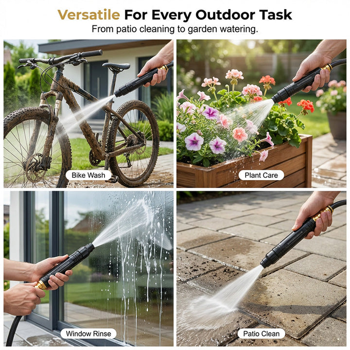 High-Pressure Direct Spray Water Nozzle - Wash at Home, Save Big!
