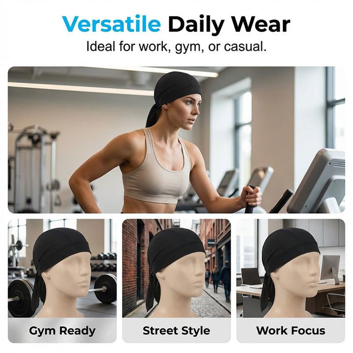 Paisley Cooling Headscarf Cap Set, Motorcycle Pirate Head Wrap Safety Helmet Liner, Elastic Fit Hand Washable Multifunctional Outdoor Headwear for Athletes &amp; Outdoor Enthusiasts