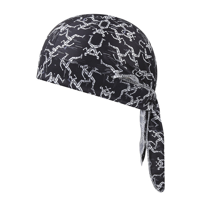 Paisley Cooling Headscarf Cap Set, Motorcycle Pirate Head Wrap Safety Helmet Liner, Elastic Fit Hand Washable Multifunctional Outdoor Headwear for Athletes &amp; Outdoor Enthusiasts