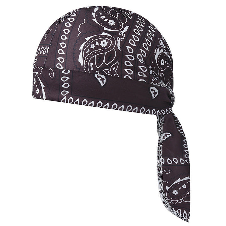 Paisley Cooling Headscarf Cap Set, Motorcycle Pirate Head Wrap Safety Helmet Liner, Elastic Fit Hand Washable Multifunctional Outdoor Headwear for Athletes &amp; Outdoor Enthusiasts