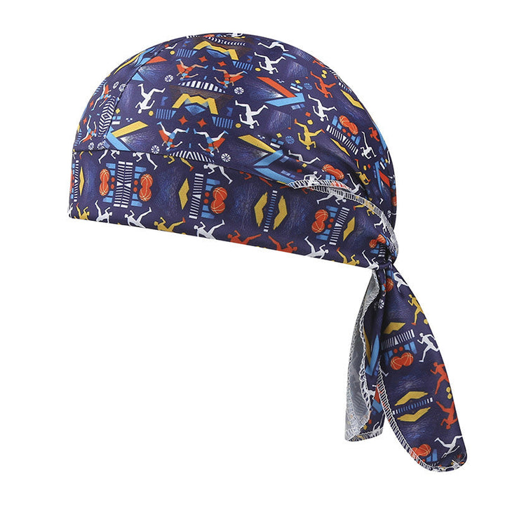 Paisley Cooling Headscarf Cap Set, Motorcycle Pirate Head Wrap Safety Helmet Liner, Elastic Fit Hand Washable Multifunctional Outdoor Headwear for Athletes &amp; Outdoor Enthusiasts
