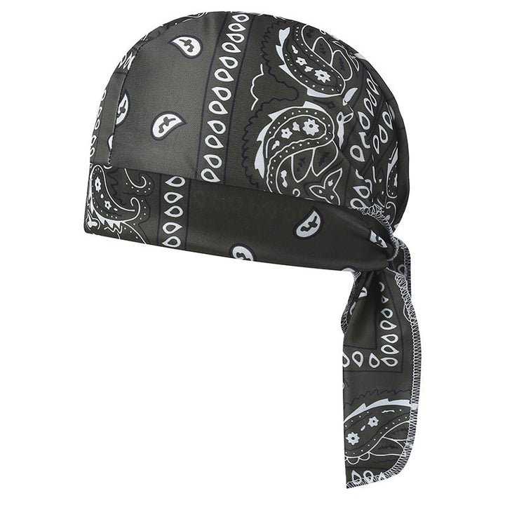 Paisley Cooling Headscarf Cap Set, Motorcycle Pirate Head Wrap Safety Helmet Liner, Elastic Fit Hand Washable Multifunctional Outdoor Headwear for Athletes &amp; Outdoor Enthusiasts