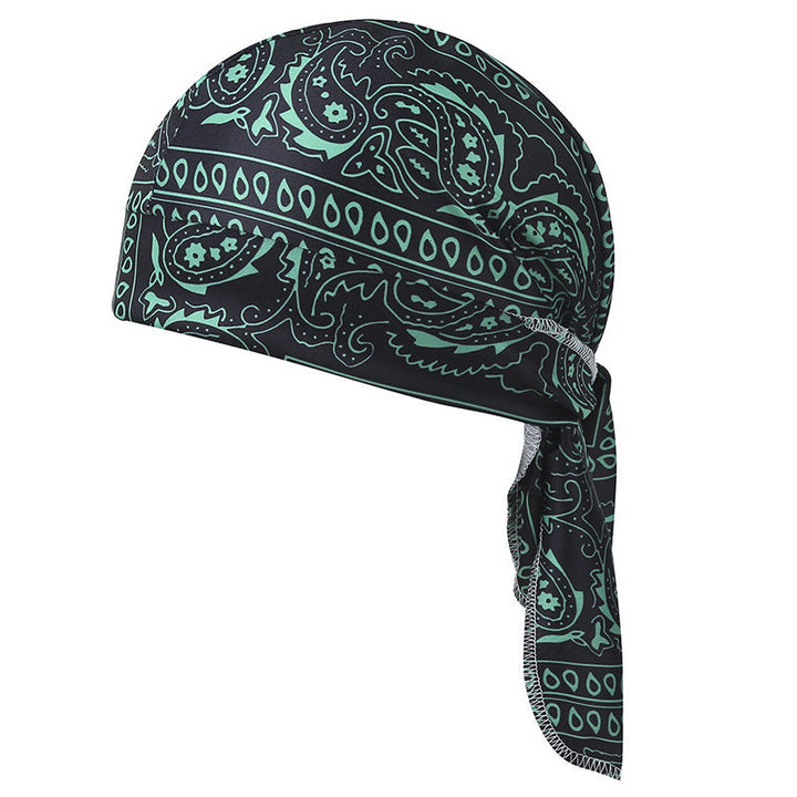 Paisley Cooling Headscarf Cap Set, Motorcycle Pirate Head Wrap Safety Helmet Liner, Elastic Fit Hand Washable Multifunctional Outdoor Headwear for Athletes &amp; Outdoor Enthusiasts
