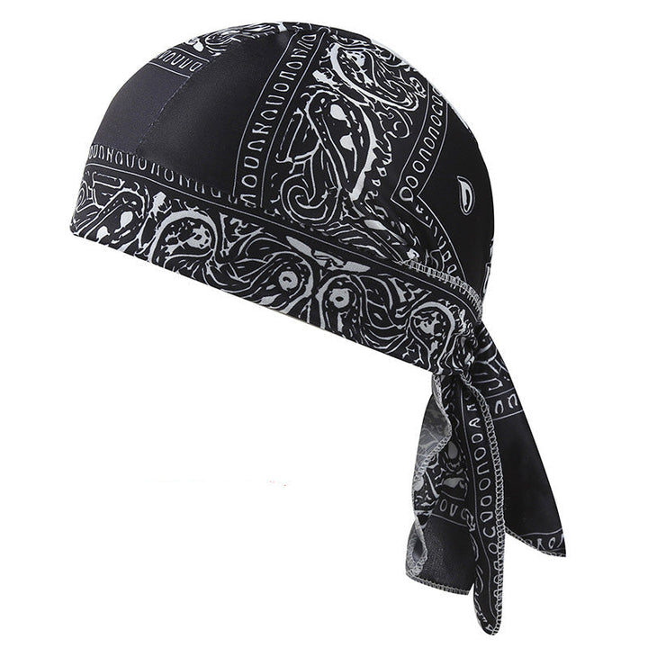 Paisley Cooling Headscarf Cap Set, Motorcycle Pirate Head Wrap Safety Helmet Liner, Elastic Fit Hand Washable Multifunctional Outdoor Headwear for Athletes &amp; Outdoor Enthusiasts