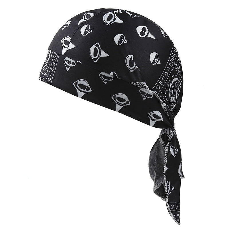 Paisley Cooling Headscarf Cap Set, Motorcycle Pirate Head Wrap Safety Helmet Liner, Elastic Fit Hand Washable Multifunctional Outdoor Headwear for Athletes &amp; Outdoor Enthusiasts