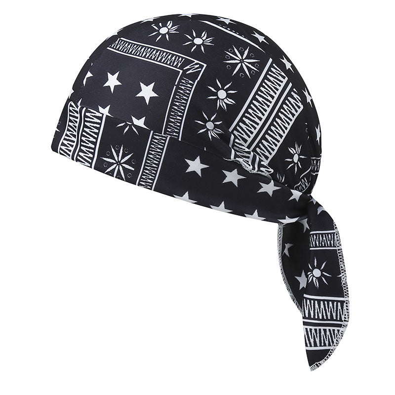Paisley Cooling Headscarf Cap Set, Motorcycle Pirate Head Wrap Safety Helmet Liner, Elastic Fit Hand Washable Multifunctional Outdoor Headwear for Athletes &amp; Outdoor Enthusiasts