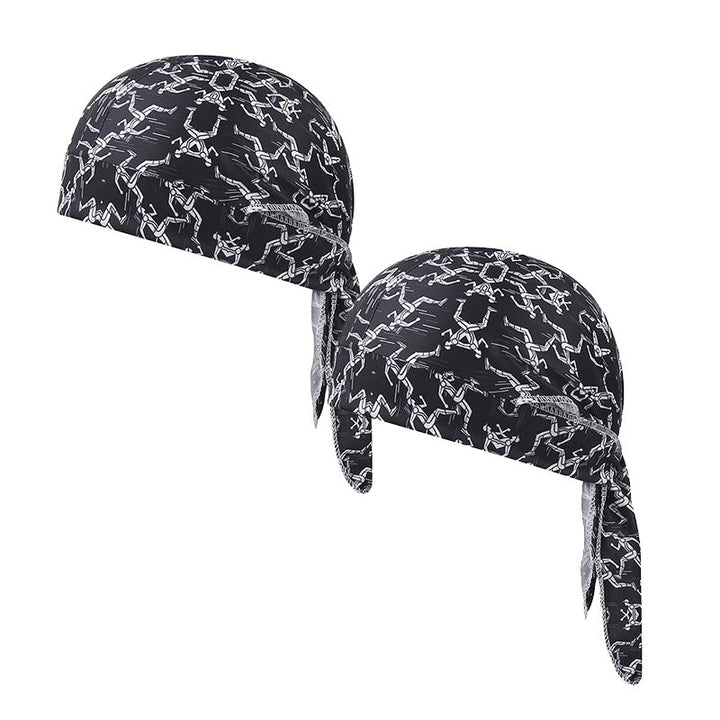 Paisley Cooling Headscarf Cap Set, Motorcycle Pirate Head Wrap Safety Helmet Liner, Elastic Fit Hand Washable Multifunctional Outdoor Headwear for Athletes &amp; Outdoor Enthusiasts