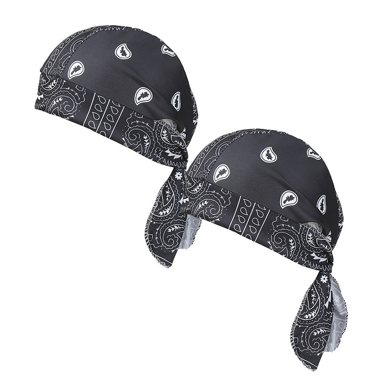 Paisley Cooling Headscarf Cap Set, Motorcycle Pirate Head Wrap Safety Helmet Liner, Elastic Fit Hand Washable Multifunctional Outdoor Headwear for Athletes &amp; Outdoor Enthusiasts