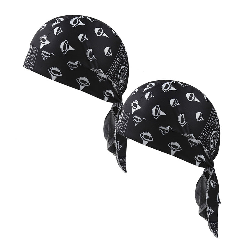 Paisley Cooling Headscarf Cap Set, Motorcycle Pirate Head Wrap Safety Helmet Liner, Elastic Fit Hand Washable Multifunctional Outdoor Headwear for Athletes &amp; Outdoor Enthusiasts